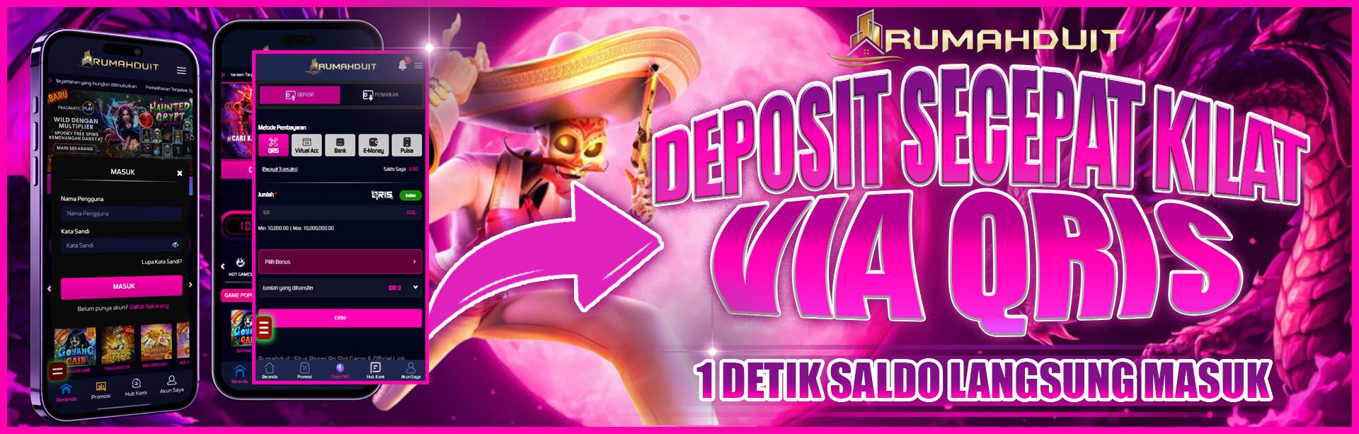 Deposit Kilat via Qris